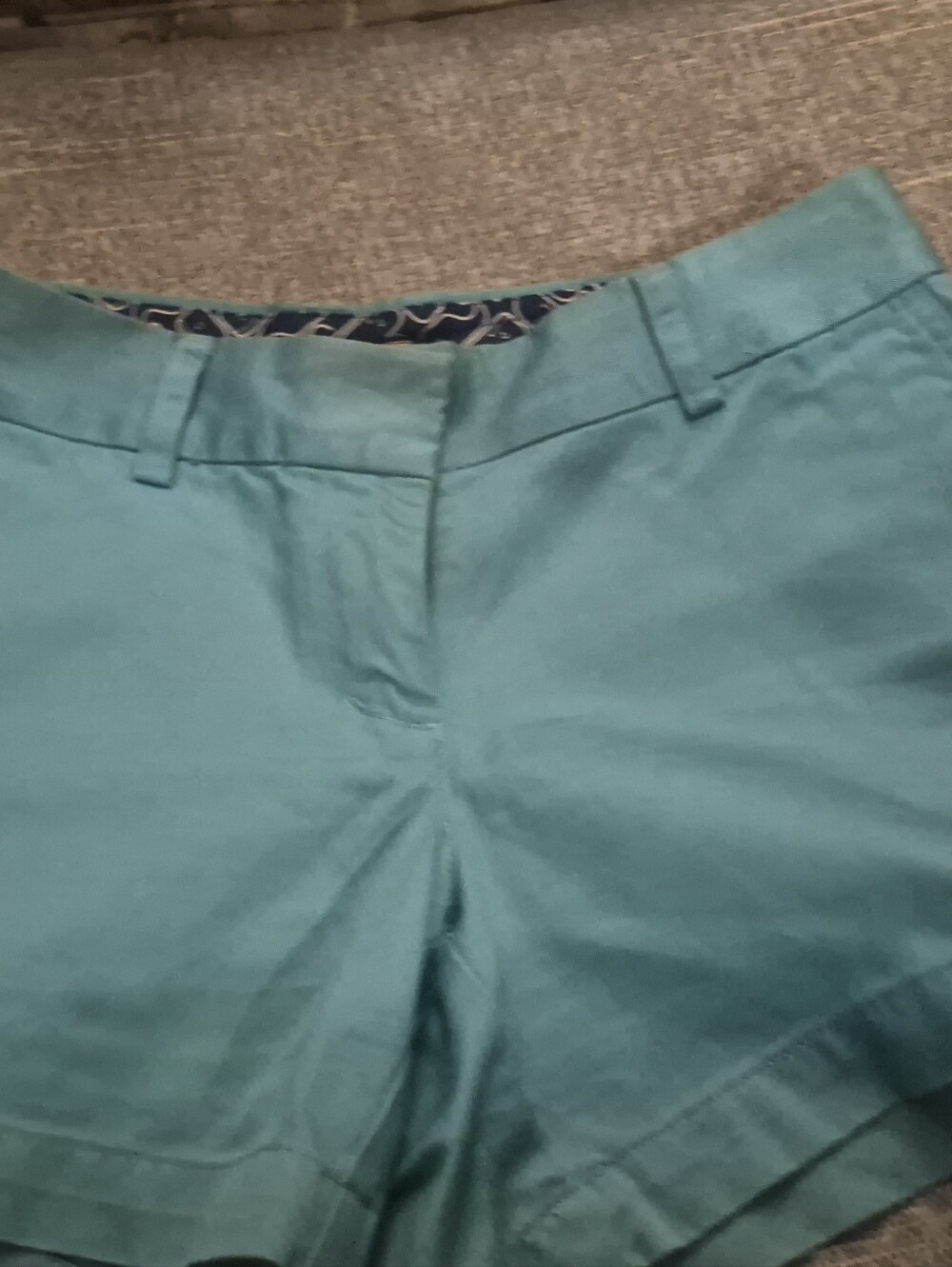 Vineyard Vines Teal Blue Shorts with Navy Trim